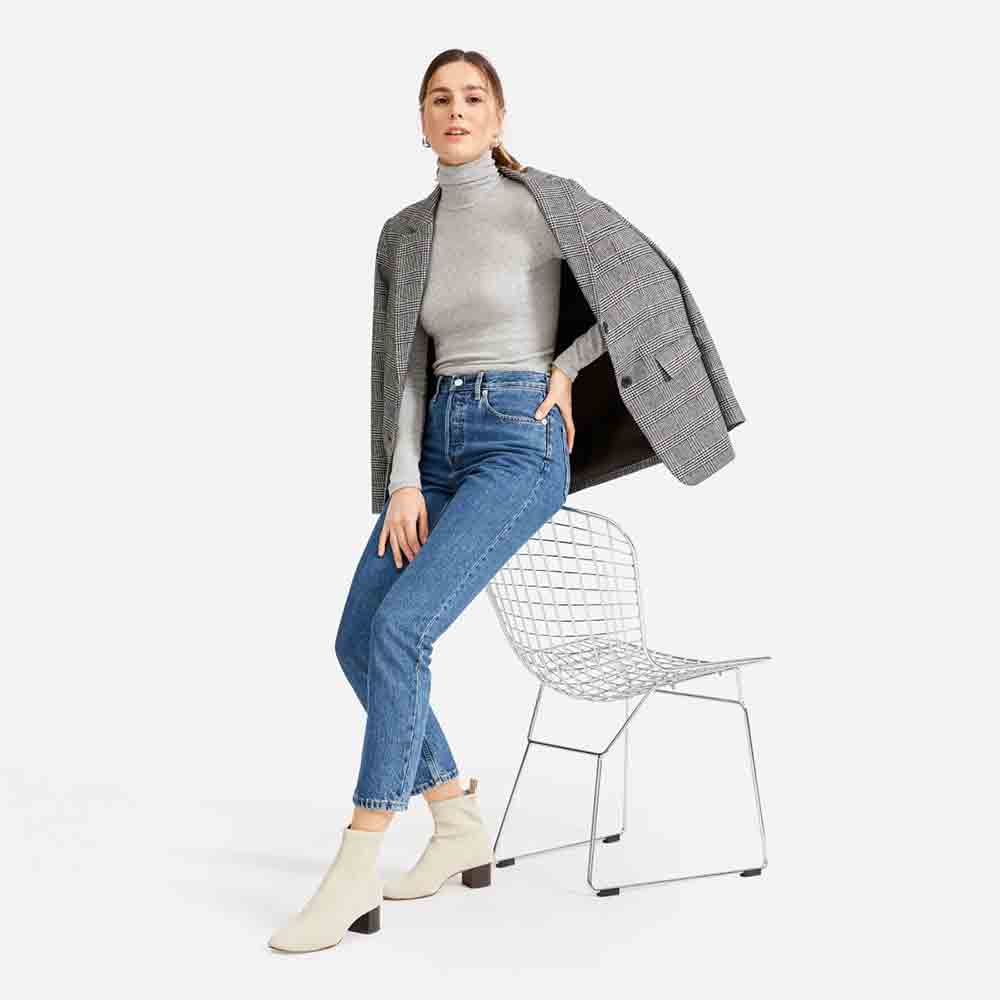 Basic Micro Rib Turtleneck - Görsel 5